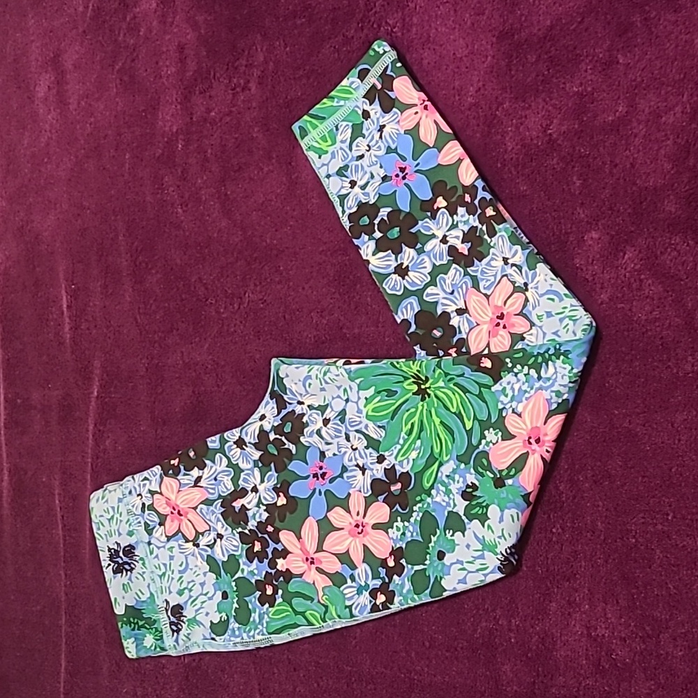 Lilly Pulitzer Luxletic Leggings Pants for Girls 👧 Size M (6-7) Multicolor - Picture 1 of 8
